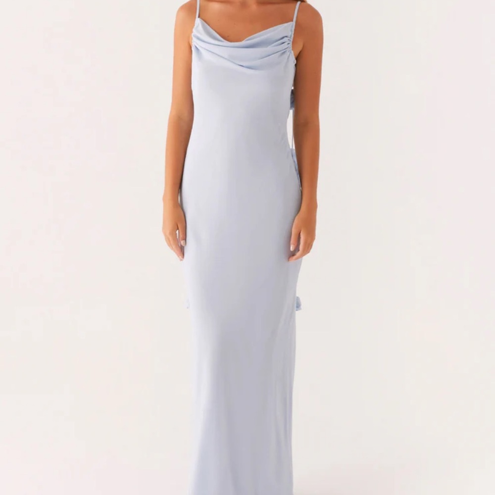 Peppermayo Simona Maxi Dress in light blue
